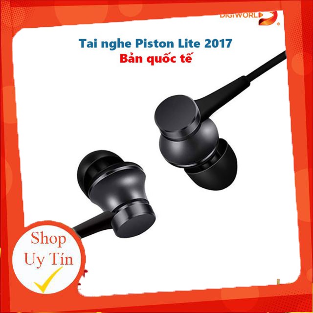 [SALEOFF] [Bản quốc tế] Tai nghe Xiaomi Piston Lite 2017 jack 3.5mm có mic vỏ nhôm nguyên khối ..