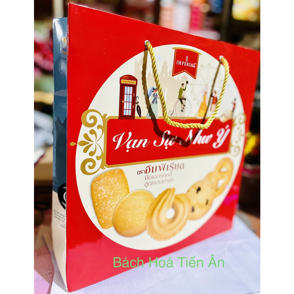 Bánh Quy Bơ IMPERIAL Butter Cookies Nhập khẩu Thailan 500g ( có túi xách )