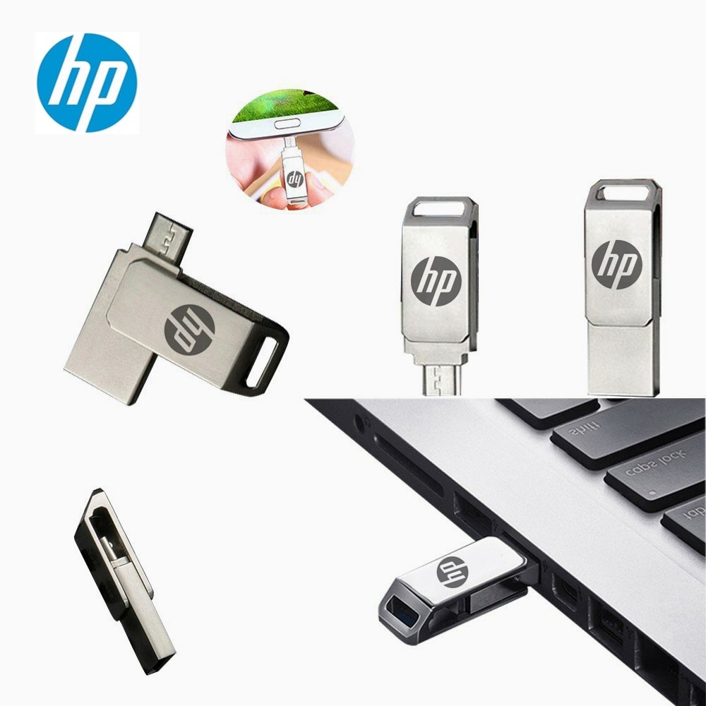 HP micro 2TB 1TB 512GB Ổ đĩa flash USB OTG Ổ đĩa kim loại Ổ đĩa bút kim loại 256GB 128GB 360 Xoay chống nước Điện thoại di động chống nước Ổ đĩa flash U Disk Flash