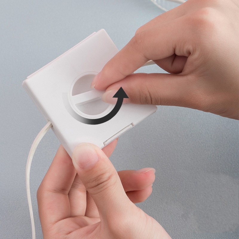 Giá Đỡ Điện Thoại/Dây Cáp Sạc Hình Vuông Bằng Nhựa Đa Năng Có Thể Tái Sử Dụng