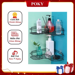 Kệ góc nhà tắm dán tường, kệ tam giác dán tường chắc chắn, chịu lực 10kg.