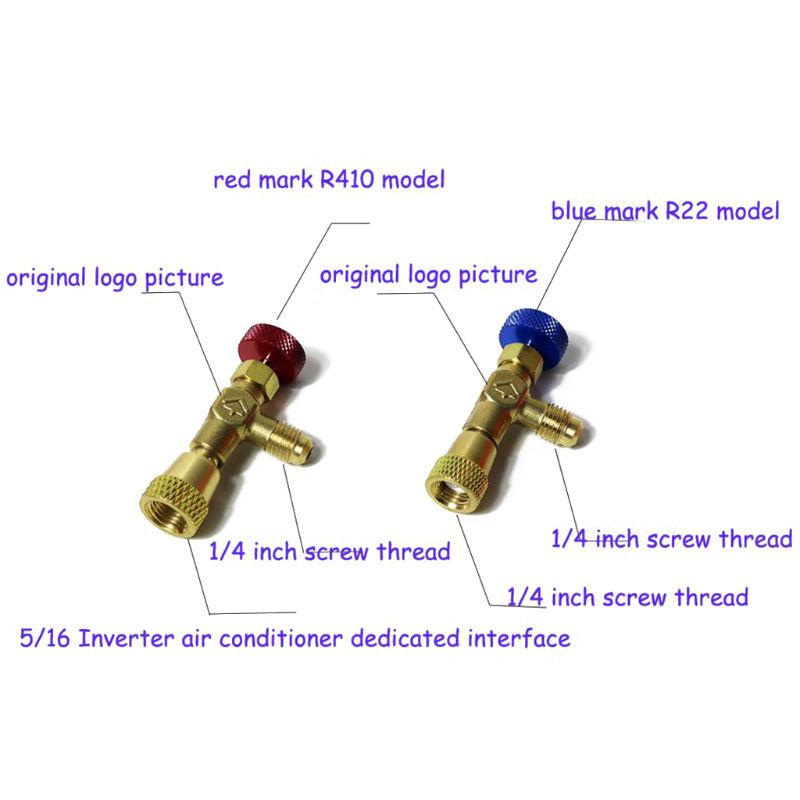 Set 2 Đầu Nối Van R410A R22 Chuyên Dụng Cho Máy Điều Hòa