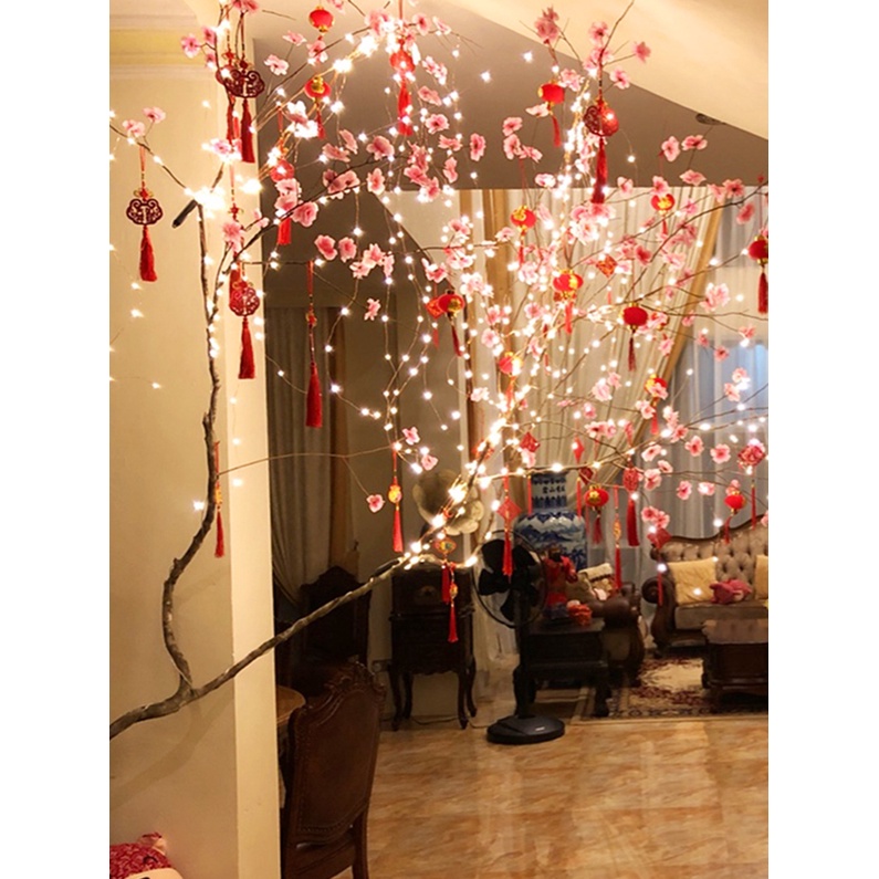 Dây đèn led đom đóm có nhớp nháy 3 chế độ nháy, dây đèn led trang trí sinh nhật nhà cửa đẹp