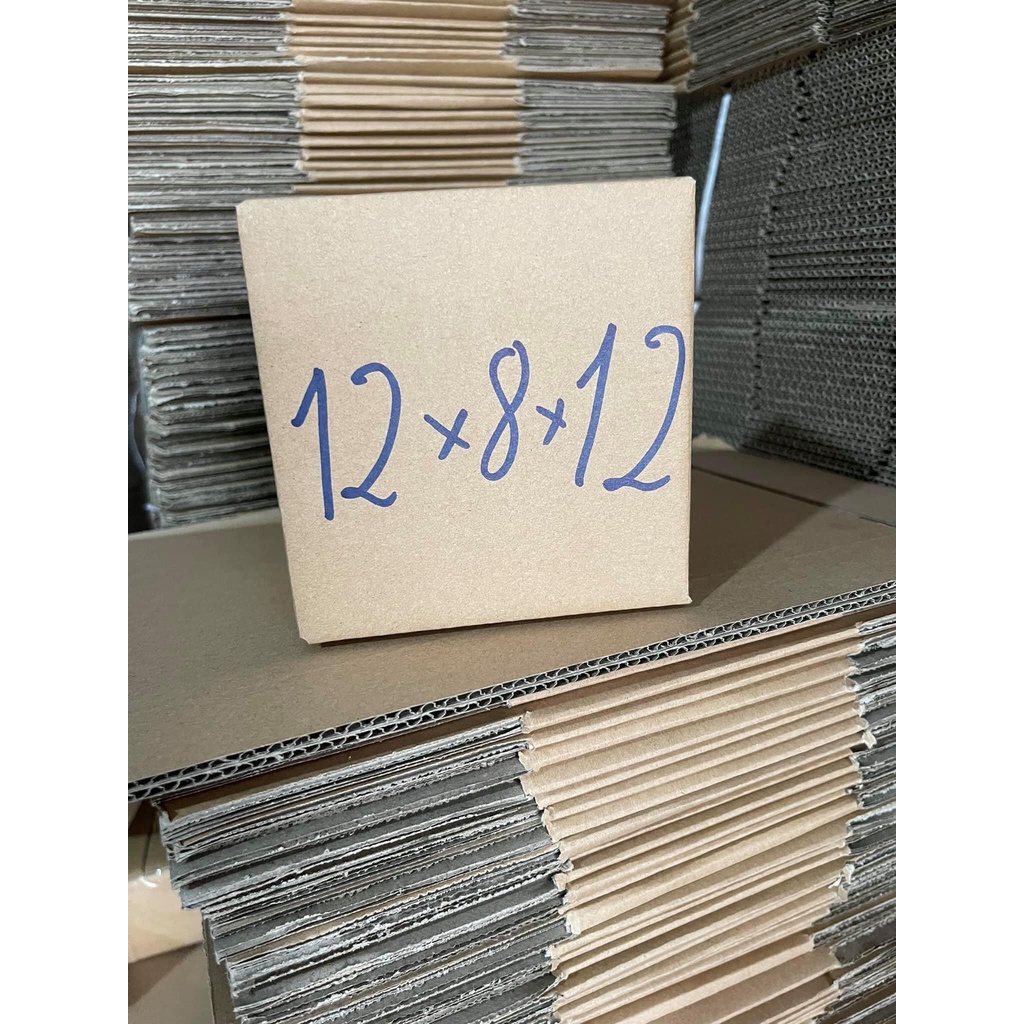 12x8x12 - Combo 20 hộp carton 3 lớp giá rẻ đóng hàng tại Hà Nội