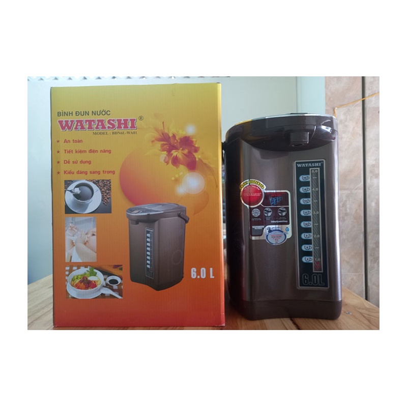 Bình thủy điện Watashi BDN6L-WA01 - Hàng chính hãng