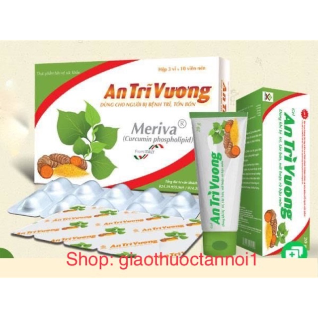 An trĩ vương - hỗ trợ và phòng ngừa trĩ (hộp 30 viên tặng tuýp bôi 20g)
