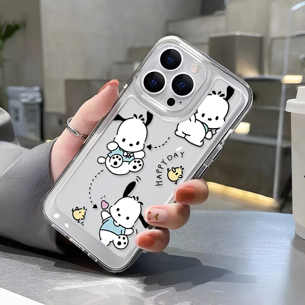 Ốp Điện Thoại Trong Suốt In Hình Pochacco Cho iphone 14 Pro Max 14 Plus 13 11 12 7Plus X XR XS Max 8 7