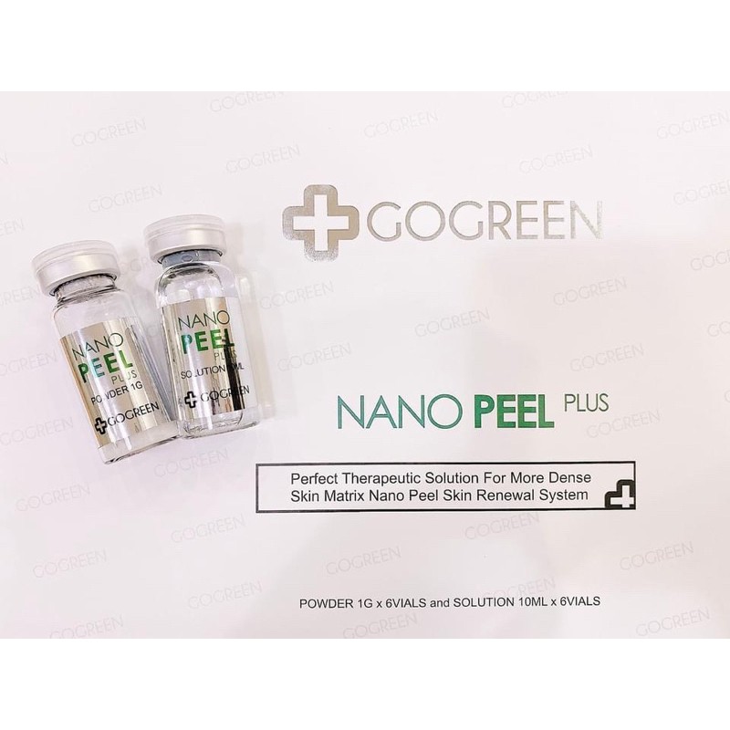 NANO PEEL PLUS ( siêu vi kim tinh thể kim cương nano peel plus) mua 1 tăng 1 kem chống nắng gogreen
