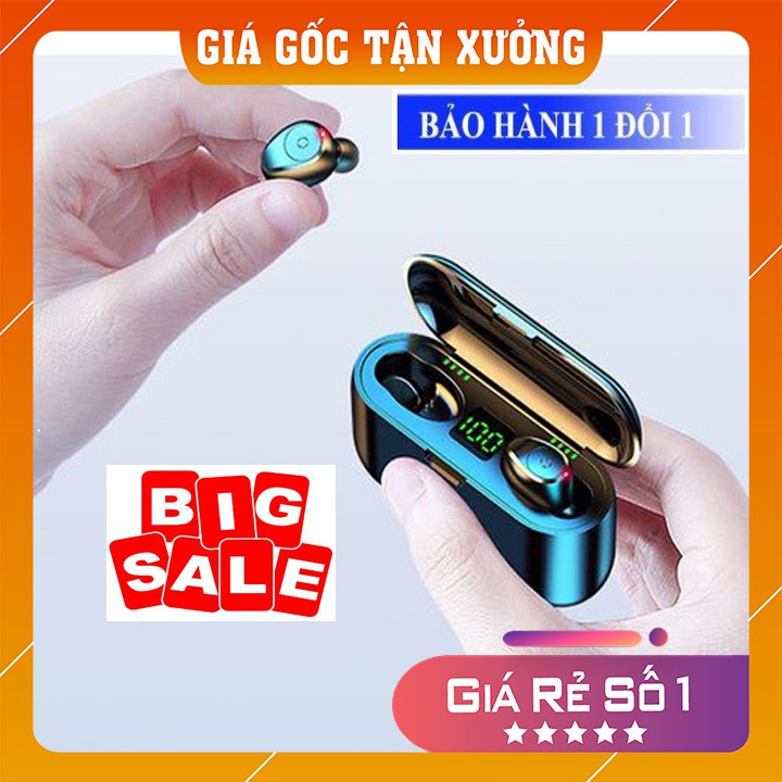 Bộ Tai Nghe Bluetooth Tích Hợp Nhiều Tính Năng , Cảm Ứng 1 Chạm Để Điều Khiển , Hộp Đựng Chống Nước Tốt