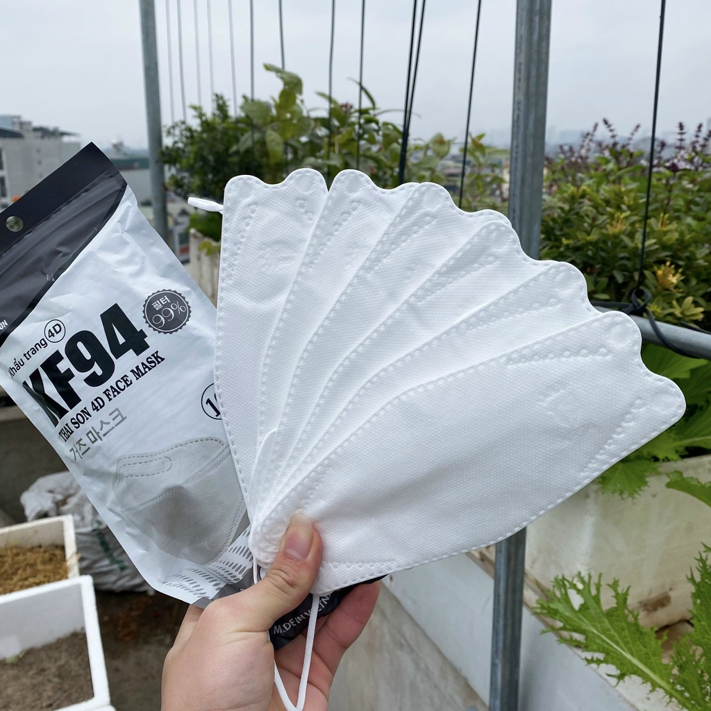 Khẩu trang kf94 set 50 cái khẩu trang 4D cao cấp công nghệ hàn quốc chống bui mụn, giảm thiểu các bệnh hô hấp
