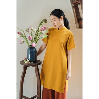 Áo dài Hội An màu Tơ Vàng