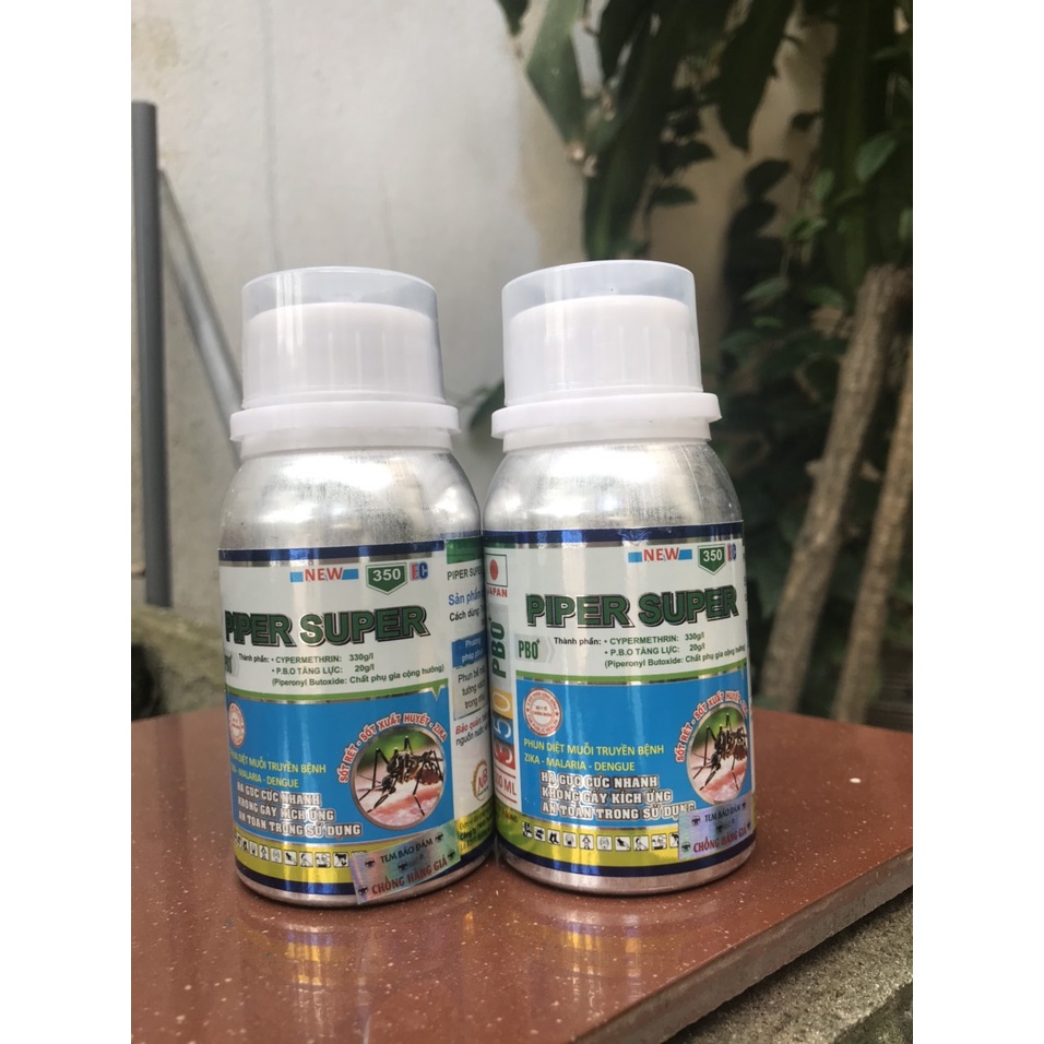 Thuốc diệt muỗi Nhật Bản Piper Super 350ec chai nhôm 100ml diệt muỗi ruồi kiến gián trong nhà và ngoài trời
