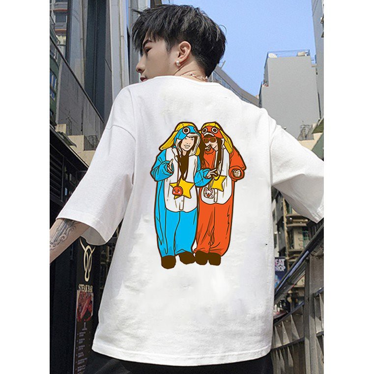 Áo thun unisex form rộng phong cách Nhật Bản đẹp độc lạ vải dày mịn 2019T1626