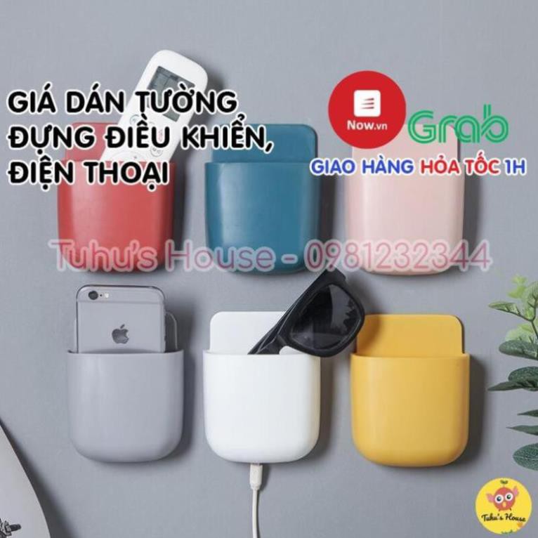 Khay để điều khiển điều hòa tivi điện thoại cốc sạc - Giá treo điều khiển sạc điện thoại tivi