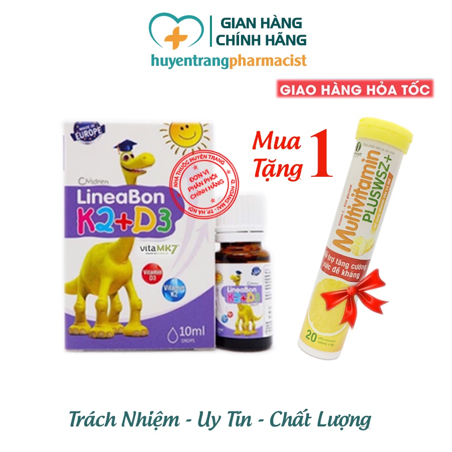LineaBon k2 d3 bổ sung vitamin d3 k2 mk7 Tăng cường hấp thu Canxi - LineaBon d3 k2 Trẻ cao lớn hơn