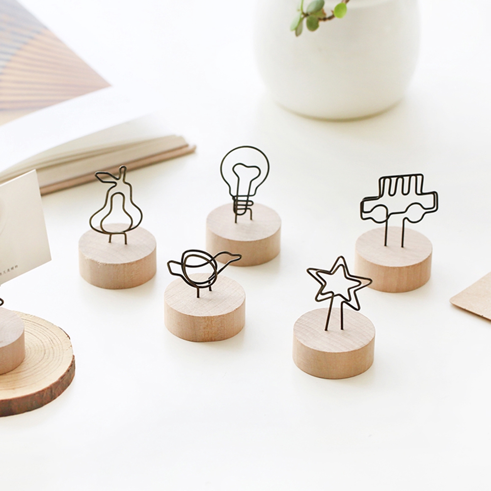 Đế gỗ dùng gắn ảnh thẻ trang trí xinh xắn