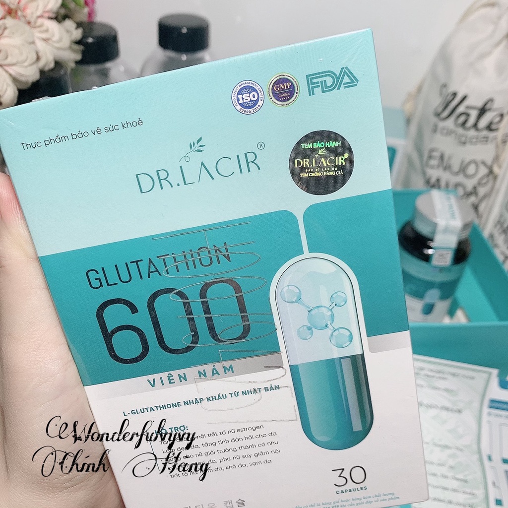 -Viên Uống Trắng Da Glutathione 600 DR Lacir