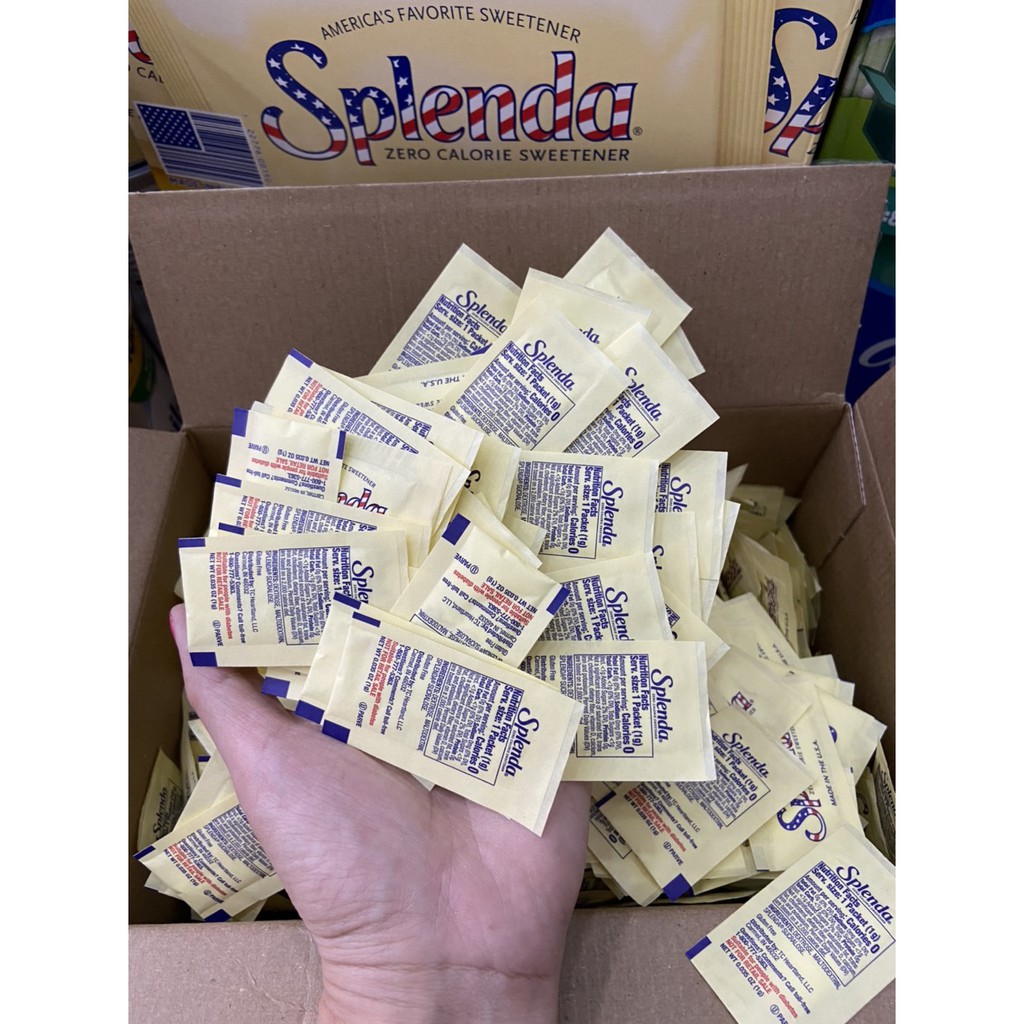 Đường ăn kiêng Splenda No Calories Sweetener 50-100 gói lẽ