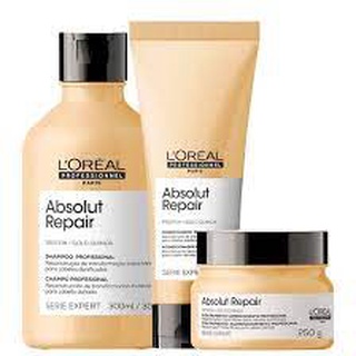 (L'oreal-chính hãng) Bộ phục hồi tóc hư tổn L'oreal Quinoa+Protein  Professionel Absolut Repair ( size nhỏ) NEW 2022