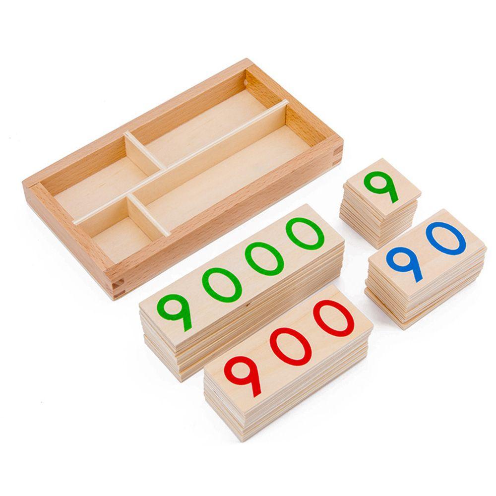 LAYOR1 Bộ Đồ Chơi Học Toán Bằng Gỗ Từ 1-9000 Cho Bé