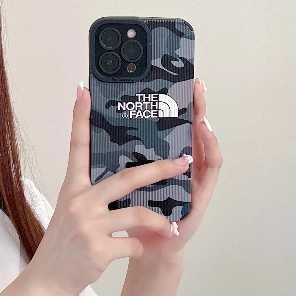 Ốp Điện Thoại Da Họa Tiết the north face Cho iphone 13 Pro Max i13 13pro 11 Pro Max i11 X XR Xs Max 7 plus 8 plus 12Pro 12 Pro Max
