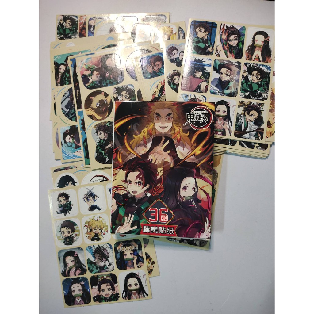 Mặt Hàng Từ Bangkok Sticker Tanjiro Nezuko Demon Slayer Haori Anime Kimetsu no Yaiba