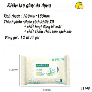 Khăn ướt lau giày chuyên dụng 11349