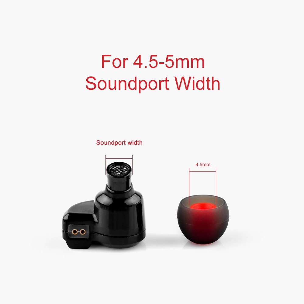 Bộ 3 cặp nút tai silicone cho tai nghe nhét tai TRN KZ CCA cỡ S M L