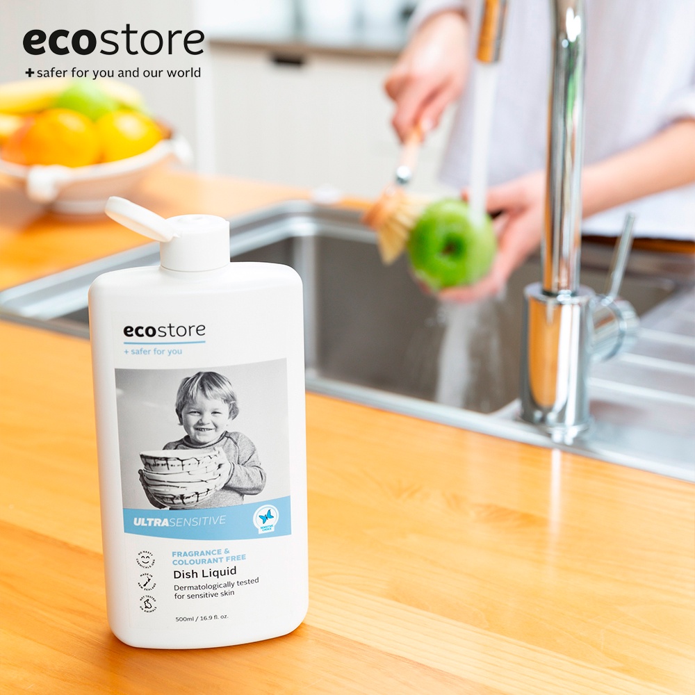 Ecostore Nước rửa chén dành cho da nhạy cảm gốc thực vật 500ml (Ultra Sensitive Dishwash Liquid)