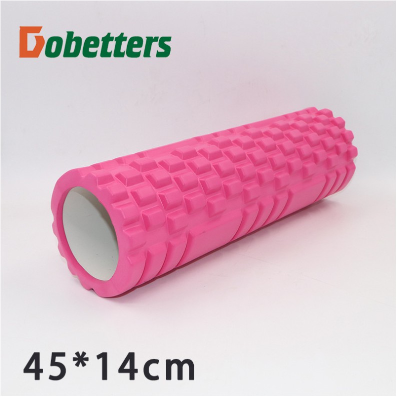 Ống Lăn, Con Lăn Massage Foam Roller  FREESHIP  Gai Dẹt 45x14 cm Giúp Giãn Cơ Tập Yoga, Gym YO14