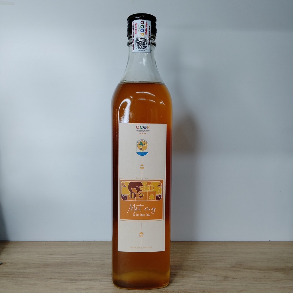 Mật ong nguyên chất JOY VN mật ong rừng mật ong Sú Vẹt chai 500ml và 1200ml