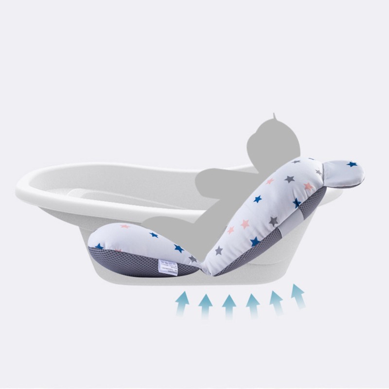 VONL Baby Infant Bath Tub Pad Cushion Non-slip Bathtub Mat Newborn Shower Soft Chair Safety Seat Support