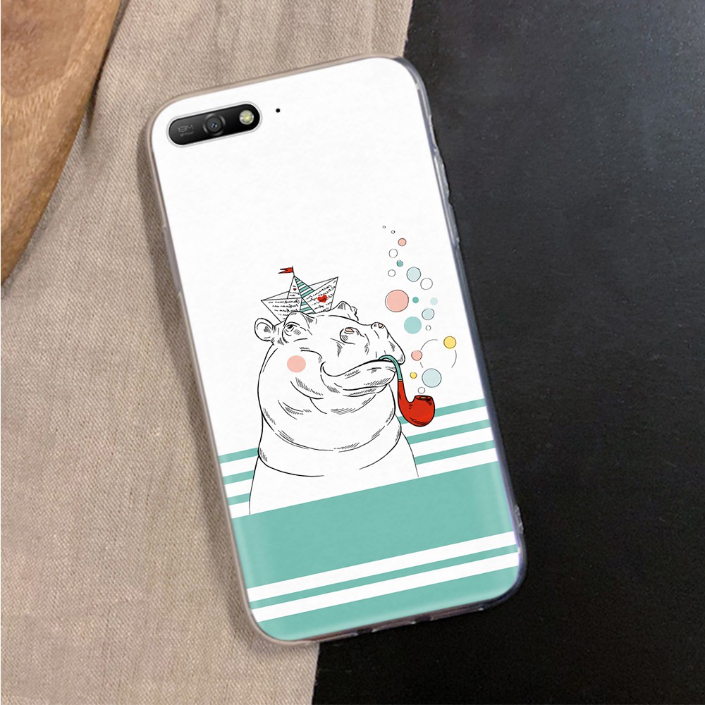 Ốp Điện Thoại Trong Suốt Hình Hà Mã Moomin Cho OPPO Reno 2Z 6 5 4F 6Z 5F 4Z 3 4 5Z 2F Lite Pro SE