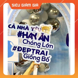 hashtag cầm tay, biển tên cầm tay trang trí sinh nhật, trang trí tiệc khai trương, sự kiện thiết kế riêng theo yêu cầu