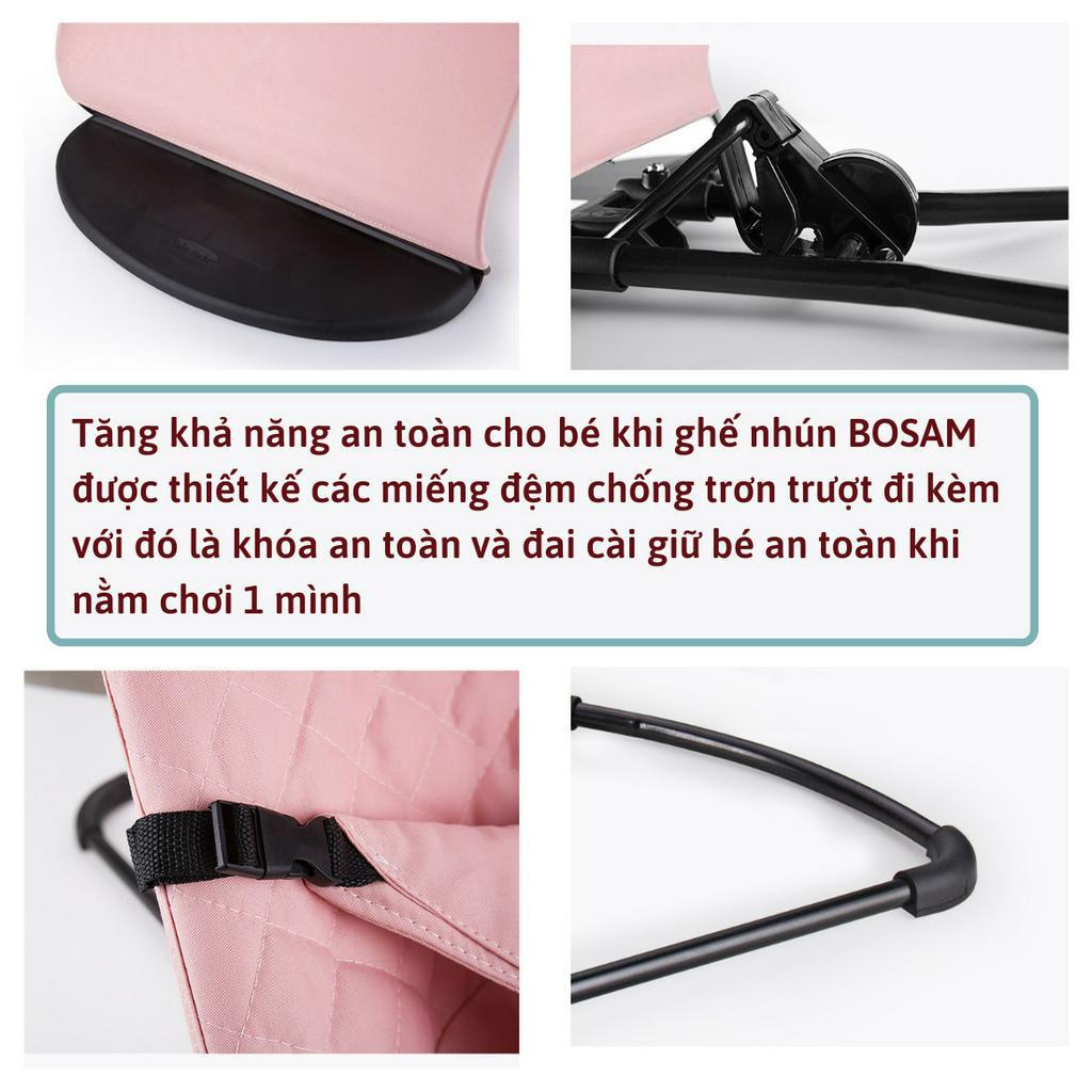 [Hỏa Tốc] Ghế nhún rung cho trẻ sơ tinh từ 2 tháng, chất liệu vải cotton chống võng lưng thoáng mát cho bé,Shop Bố SaM