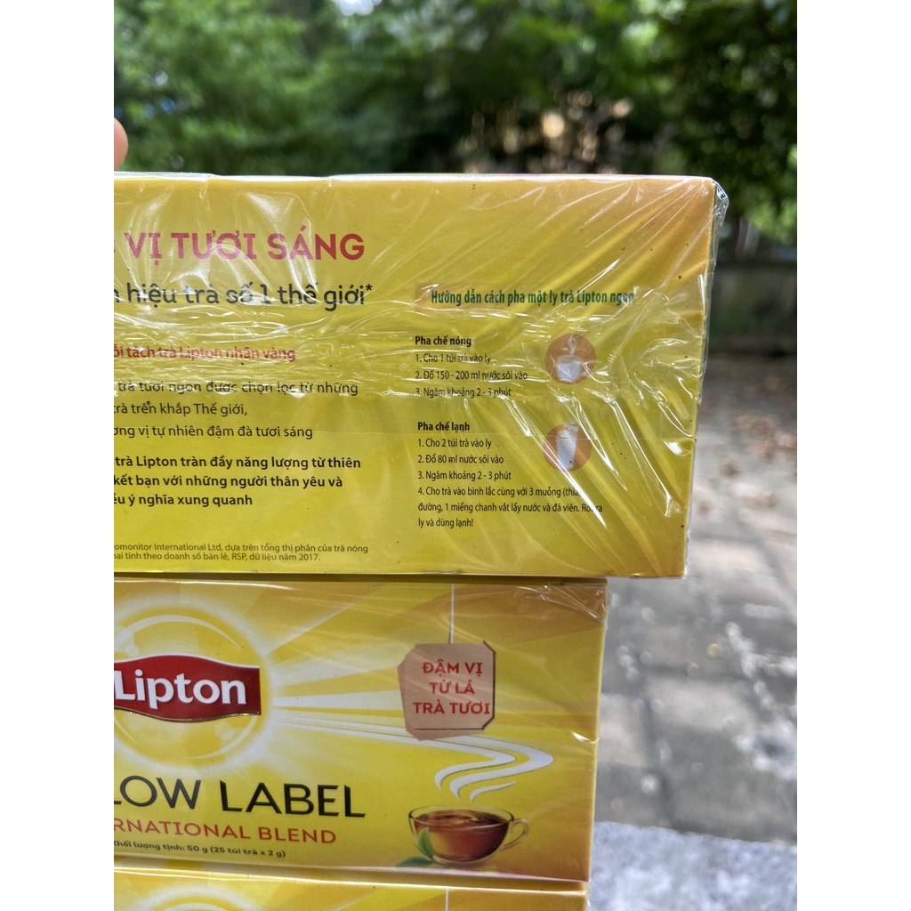 TRÀ TÚI LỌC LIPTON NHÃN VÀNG 50G(25 túi x2g)