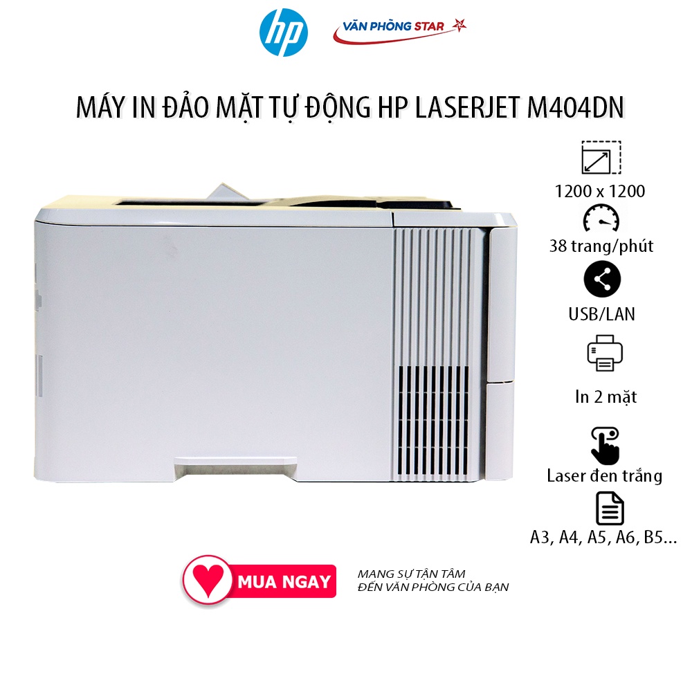 Máy in HP LaserJet Pro M404DN M404DW chính hãng HP. Bảo hành chính hãng 36 tháng