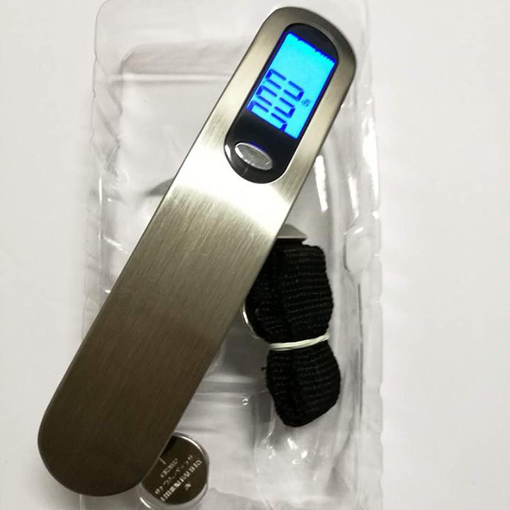 Cân điện tử mini cầm tay MAX 50kg đi chợ hành lý cao cấp thế hệ mới TẶNG kèm pin – Cân treo điện tử mini
