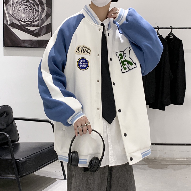 Áo Khoác Bóng Chày Nam Thời Trang Hàn