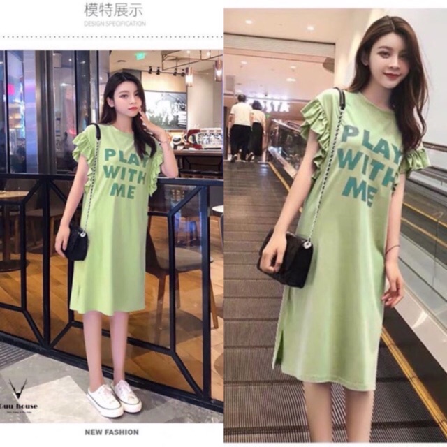 Váy suông cánh tiên Play dáng dài form rộng | BigBuy360 - bigbuy360.vn