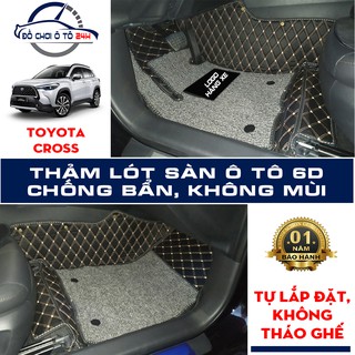 Thảm lót sàn ô tô 5D 6D Toyota Cross bảo vệ sàn xe, không mùi, không thấm nước