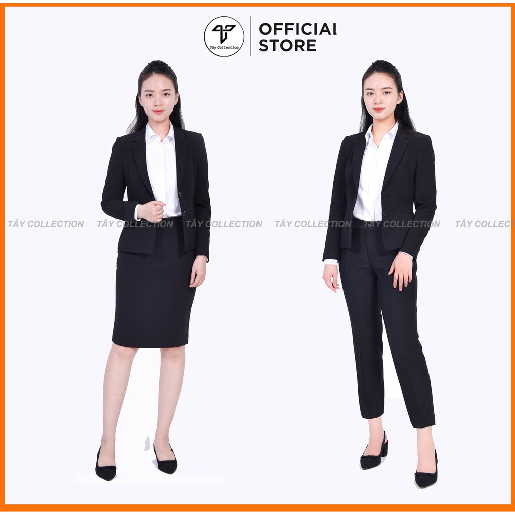 Bộ vest đen quần âu Cao Cấp Tây Collection, Vải Đep, May Kĩ, Mặc Tôn Dáng