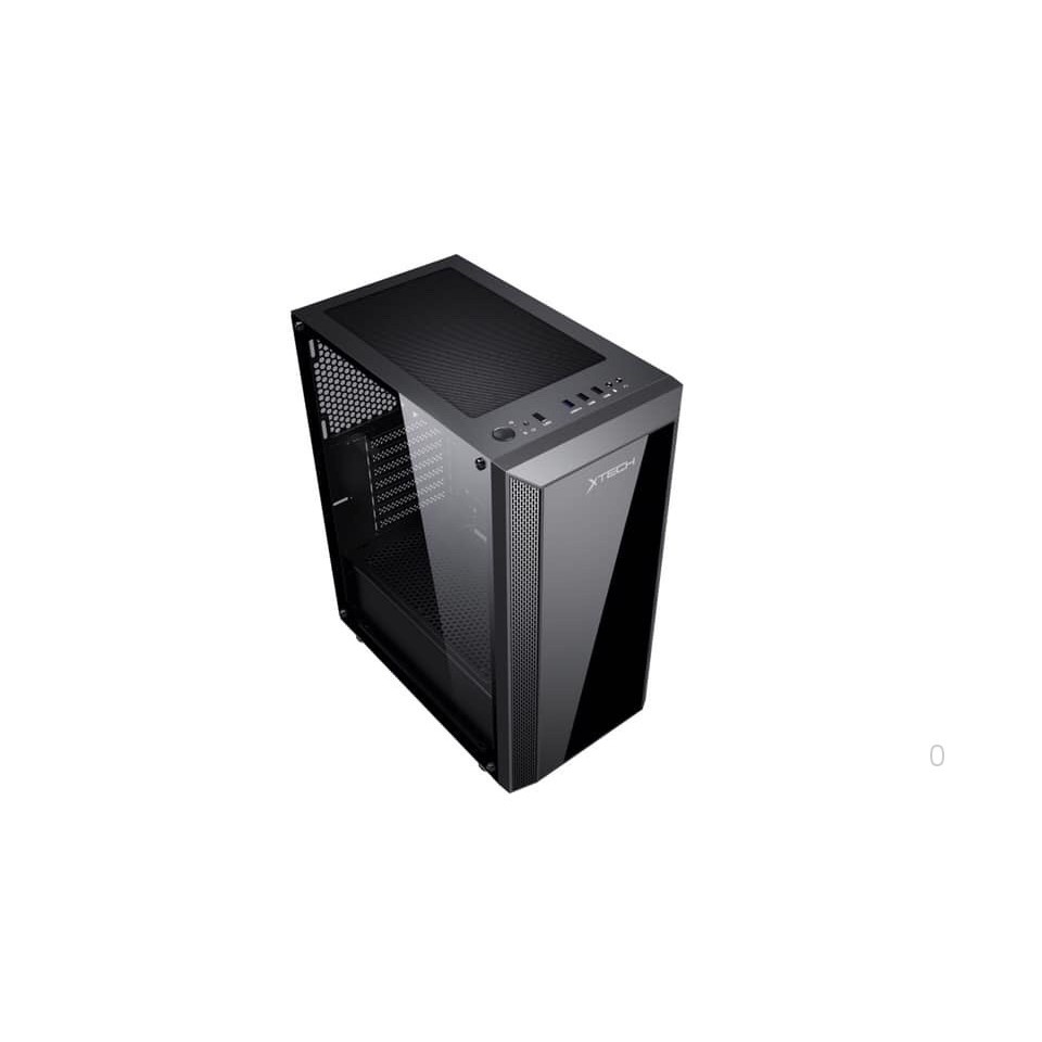 VỎ CASE MÁY TÍNH GAMING XTECH F3 2 MẶT KÍNH (TẶNG KÈM 4 FAN) - FULLSIZE CÁC MAIN