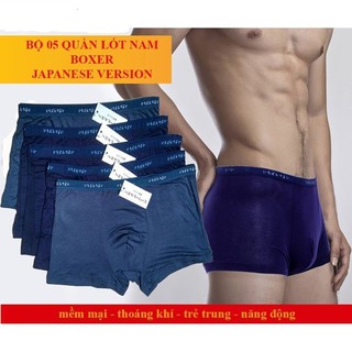 Bộ 5 quần lót nam Quần boxer Nam Muji xuất Nhật cao cấp