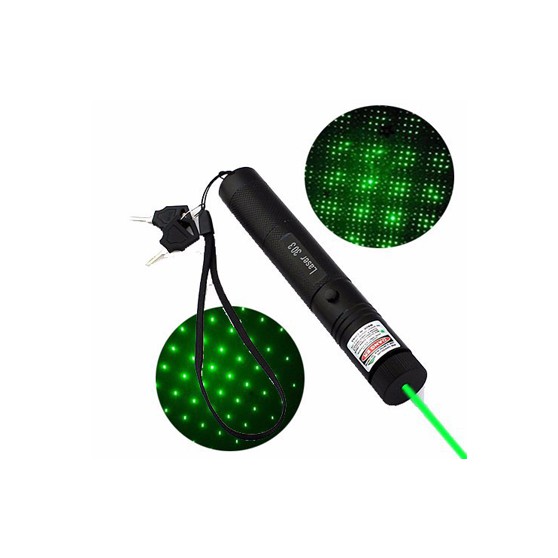 Đèn Pin Tự Vệ Cầm Tay Laser 303 Siêu Sáng Chống Nước