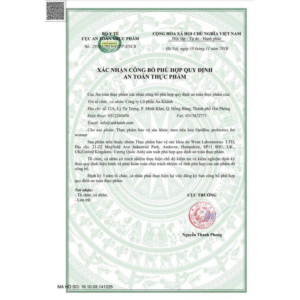 Men vi sinh Optibac tím (Optibac For Women) chuẩn nội địa UK | Thế Giới Skin Care