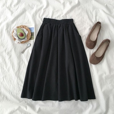 [Mã FADIRECT20 giảm 20K đơn 150K] Chân váy chữ A dáng dài midi Ulzzang freesize phong cách Hàn Quốc hàng Quảng Châu | BigBuy360 - bigbuy360.vn