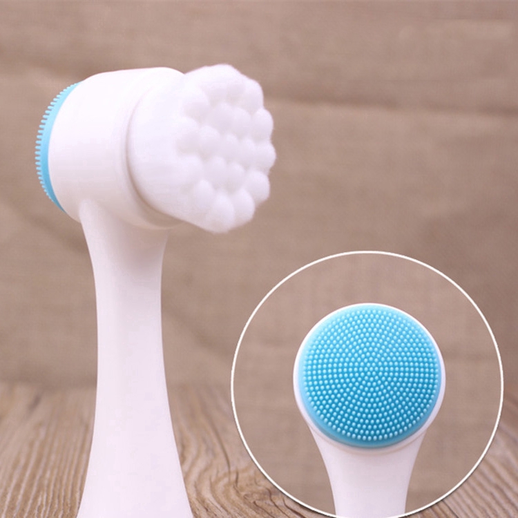 Cọ rửa mặt massage thu nhỏ lỗ chân lông cầm tay thiết kế hai đầu | BigBuy360 - bigbuy360.vn