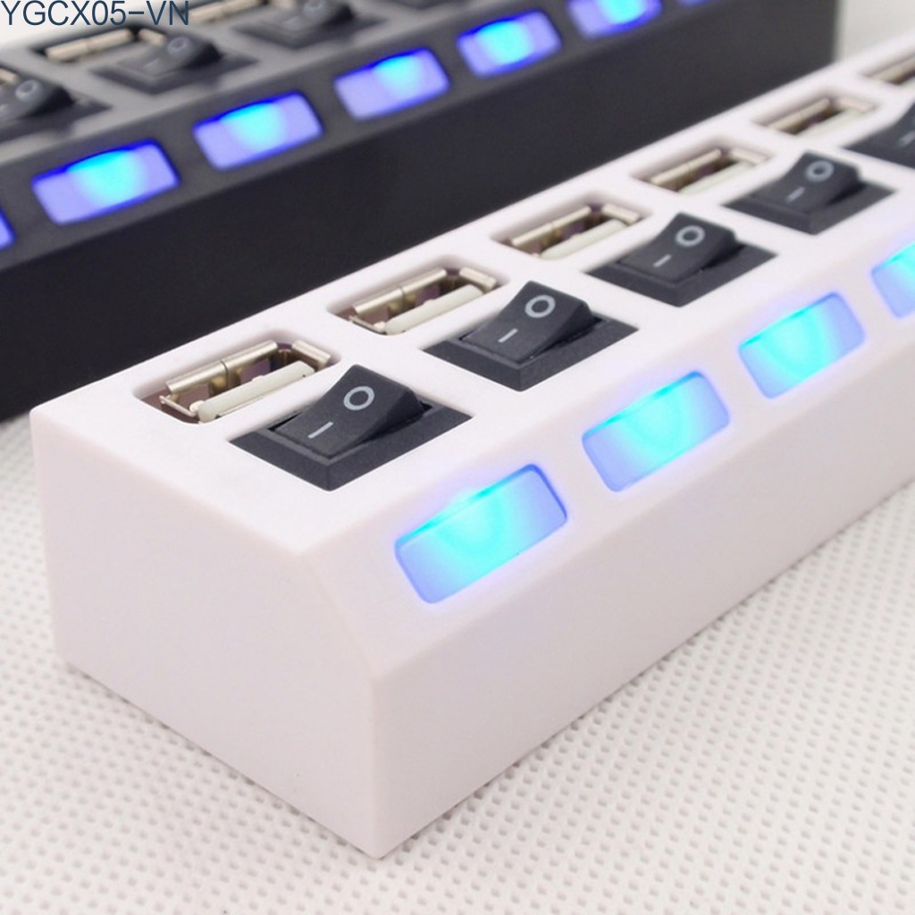 Bộ Chia 7 Cổng Usb 2.0 Tốc Độ Cao Cho Pc Laptop | BigBuy360 - bigbuy360.vn