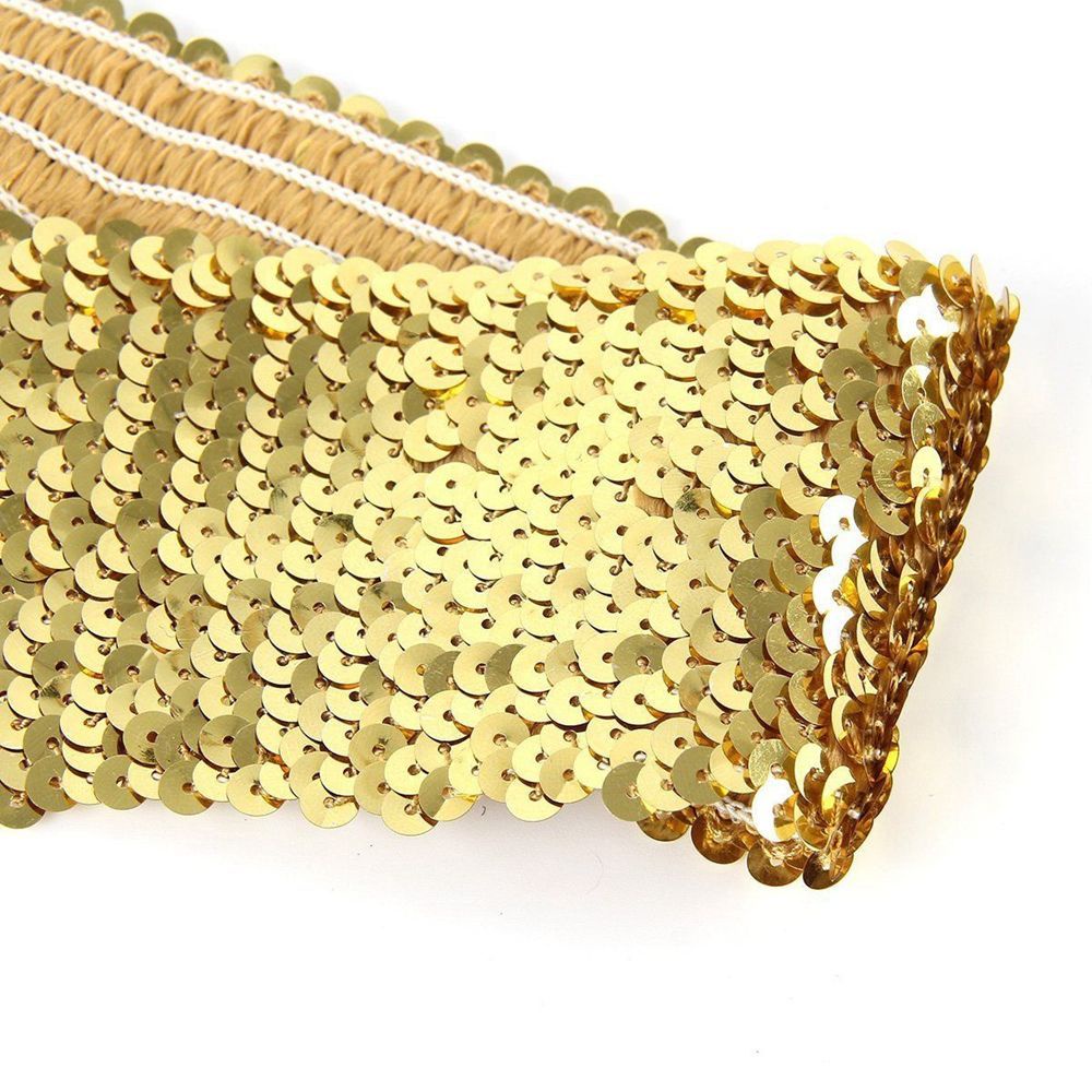 Thắt Lưng Bản Rộng Co Giãn Đính Sequin Nhiều Màu Sắc Cho Nữ